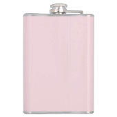 Stijlvol Script Modern Blush Roze Monogram Naam Heupfles (Achterkant)