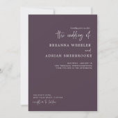 Stijlvol script | Moderne bruiloft uitnodiging (Voorkant)