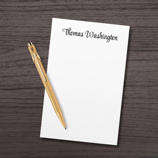 Stijlvol script monogram gepersonaliseerd briefpapier