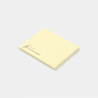 Stijlvol script monogram op maat post-it® notes