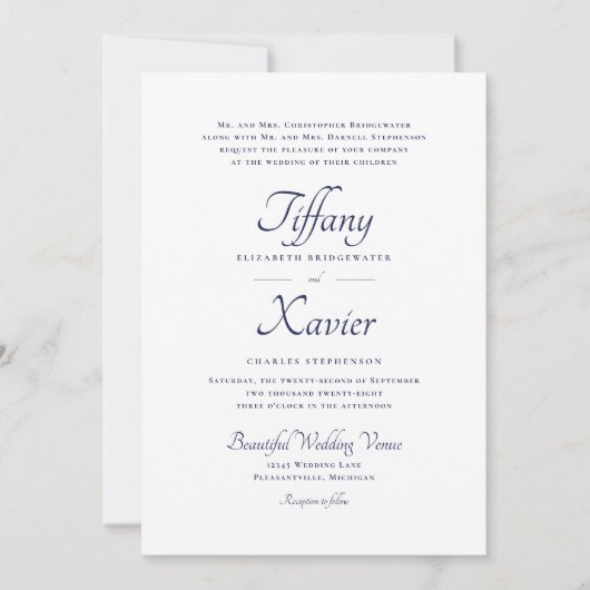 Stijlvol script, officieel marineverbinden kaart (Voorkant)