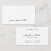 Stijlvol script Professional, minimalistisch legan Visitekaartje (Voorkant / Achterkant)