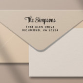 Stijlvol Script Return-adres Zelfinktende Stempel