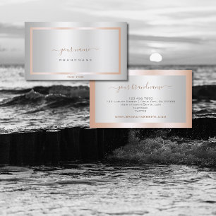 Stijlvol Silver-effect met een Chic Roos Gold-Lijs Visitekaartje