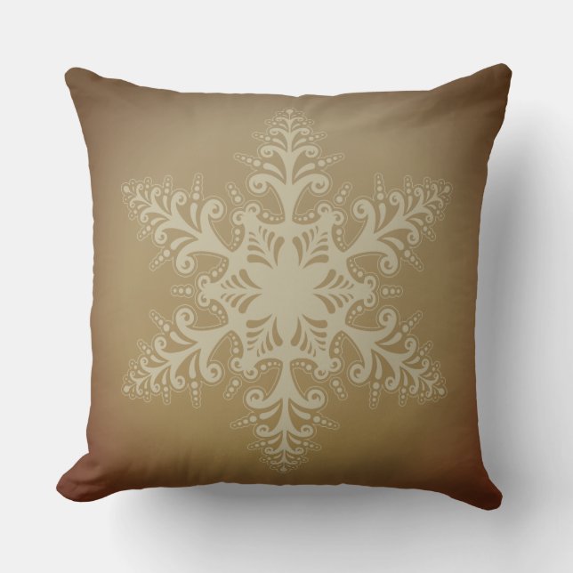  stijlvol Snowflake Classic Vintage Kerstmis Kussen (Voorkant)