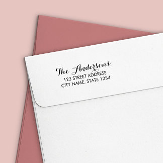 Stijlvol startadres voor de Script-reeks Zelfinktende Stempel
