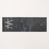 Stijlvol Steenkoolmonogram voor Stedenstonk Yogamat (Voorkant (horizontaal))