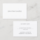 Stijlvol, stijlvol design, modern, rendy, luxe visitekaartje (Voorkant / Achterkant)