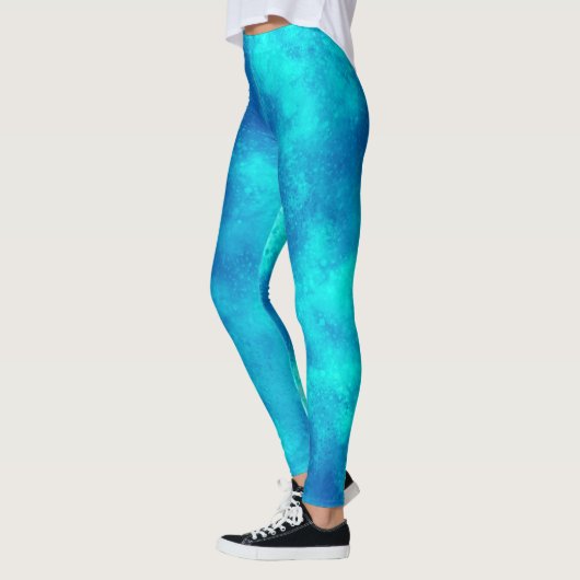 Stijlvol Storm cloud effect blauw Leggings (Links)