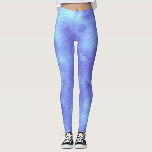 Stijlvol Storm cloud effect blauw Leggings (Voorkant)