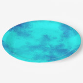 Stijlvol Storm cloud effect blauw Papieren Bordje (Gekanteld)