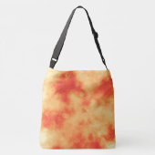 Stijlvol Storm cloud effect sinaasappel Crossbody Tas (Achterkant)