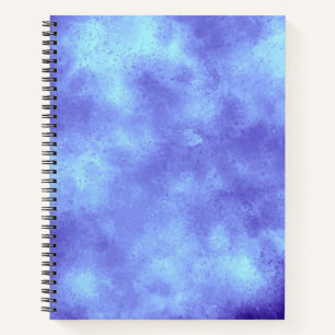 Stijlvol Storm wolk effect patroon Blauw Notitieboek