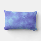 Stijlvol Storm wolk effect patroon pastel blauw Kussen (Achterkant)