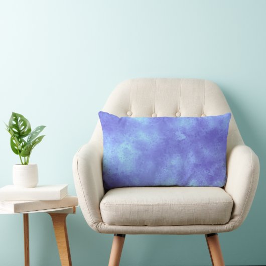 Stijlvol Storm wolk effect patroon pastel blauw Kussen (Stoel)
