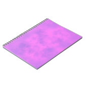 Stijlvol Storm wolk effect patroon roze Notitieboek (Linkerzijde)