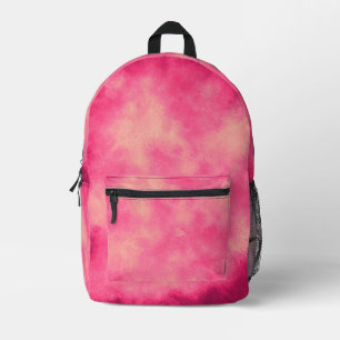 Stijlvol Stormen wolk effect patroon Roze Bedrukte Rugzak