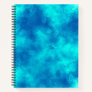 Stijlvol Stormen wolkeneffect patroonblauw Notitieboek