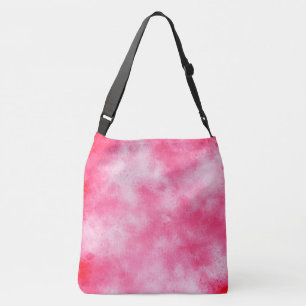 Stijlvol Stormen wolkeneffect Roze en Wit Crossbody Tas