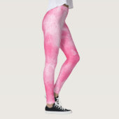 Stijlvol Stormen wolkeneffect Roze Leggings (Rechts)