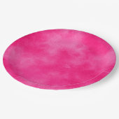 Stijlvol Stormen wolkeneffect Roze Magenta Papieren Bordje (Gekanteld)
