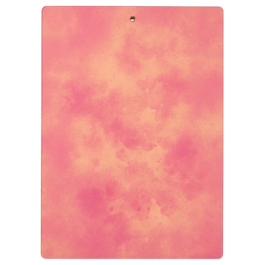 Stijlvol Stormen wolkeneffectpatroon Peach Klembord (Achterkant)