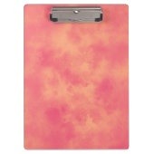Stijlvol Stormen wolkeneffectpatroon Peach Klembord (Voorkant)