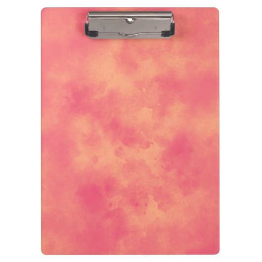 Stijlvol Stormen wolkeneffectpatroon Peach Klembord (Voorkant)
