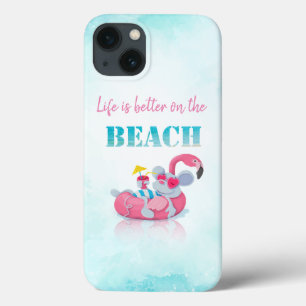 Stijlvol strand voor muizen iPhone 13 hoesje