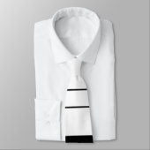 Stijlvol Stropdas met zwarte en witte strepen (Gebonden)