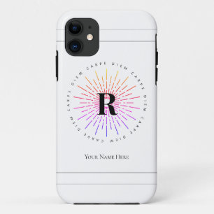 Stijlvol symbool Diem Sun Monogram White iPhone 11 Hoesje