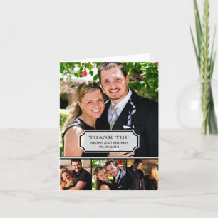 Stijlvol tabblad Hartelijk dank Bedankkaart