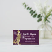 Stijlvol Tailor Dressmaker roze Visitekaartje (Staand voorkant)