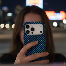 Stijlvol Teal & Violet Stippen Chic Patroon