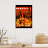 Stijlvol - Terminator duikt omhoog Poster (Keuken)