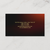 Stijlvol Trendy Brownish Red Plain Modern Visitekaartje (Achterkant)