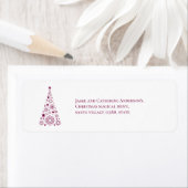 Stijlvol Trendy Script Christmas Etiket (Insitu)