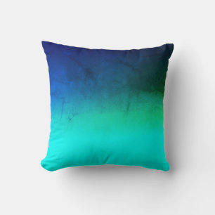 Stijlvol Turquoise Groen Blauw Minimalistisch Kuss Kussen