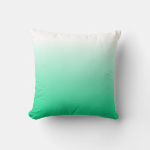 Stijlvol Turquoise Groen Wit Minimalistisch Kussen