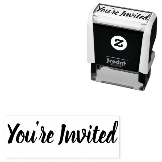 Stijlvol U bent uitgenodigd Zelfinktende Stempel (In situ)