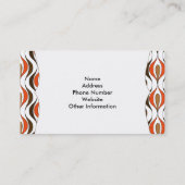 Stijlvol uit de midden van de eeuw visitekaartje (Achterkant)