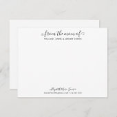 Stijlvol Van De Moeder Familie Elegant Script Notitiekaartje (Voorkant / Achterkant)