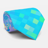 Stijlvol, veelkleurig Pixel Mosaic Pattern Stropdas (Opgerold)