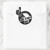 Stijlvol verhaal Bro Ronde Sticker (Tas)