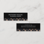 Stijlvol vierkant patroon mini visitekaartje (Voorkant / Achterkant)