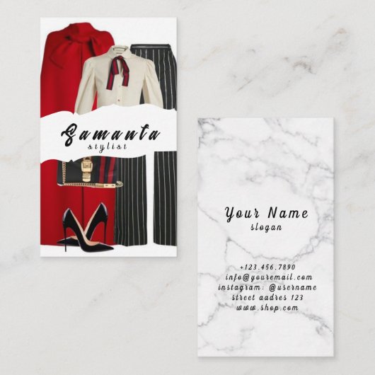 Stijlvol Visitekaartje (Voorkant / Achterkant)