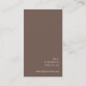 STIJLVOL VISITEKAARTJE Elegant roos (Achterkant)