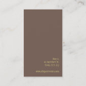 STIJLVOL VISITEKAARTJE Elegant roos (Achterkant)