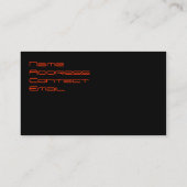 Stijlvol Visitekaartje met een moderne auto (Achterkant)