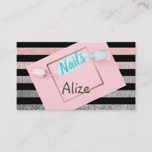 Stijlvol visitekaartje nageltechnicus, schoonheids